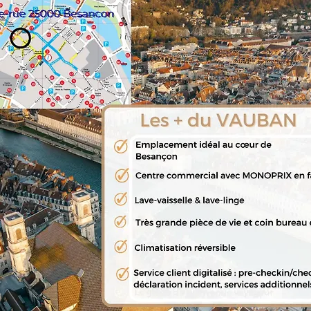 *Hypercentre*Spacieux*Calme - Le Vauban - Cocoonhome Besancon Exterior photo