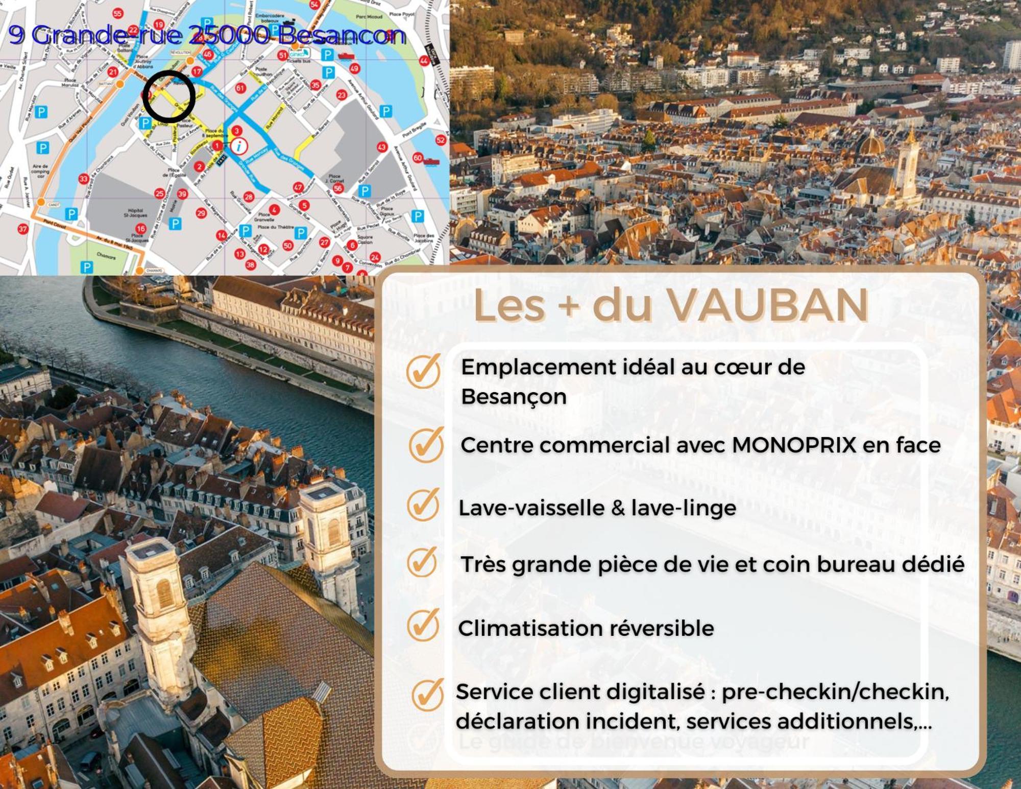 *hypercentre*spacieux*calme - Le Vauban - Cocoonhome Apartment Besancon